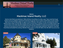 Tablet Screenshot of mackinacislandrealty.com